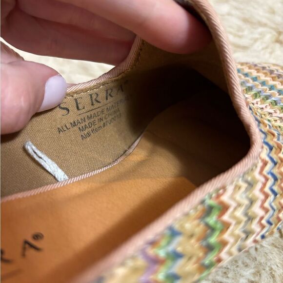 Serra Multi Colored Raffia Boho Mules size 7 - Picture 5 of 7